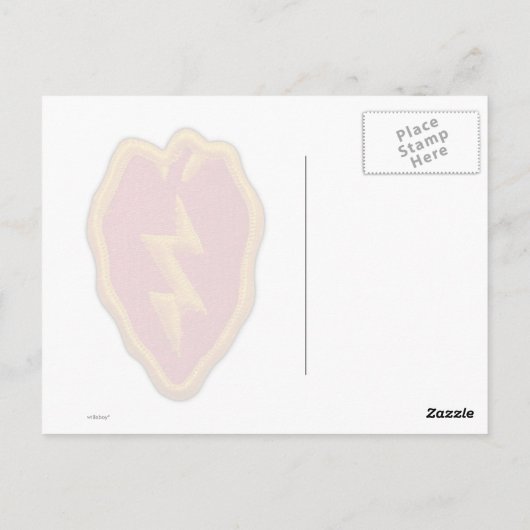 25. Inf Div ID Infanterieabteilung Veteranen Postkarte (Rückseite)