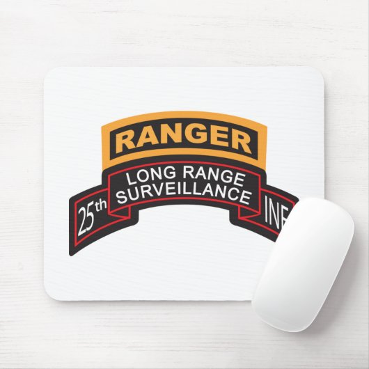 25. Infanterie Division LRS Scroll, Ranger Tab Mousepad (Mit Mouse)