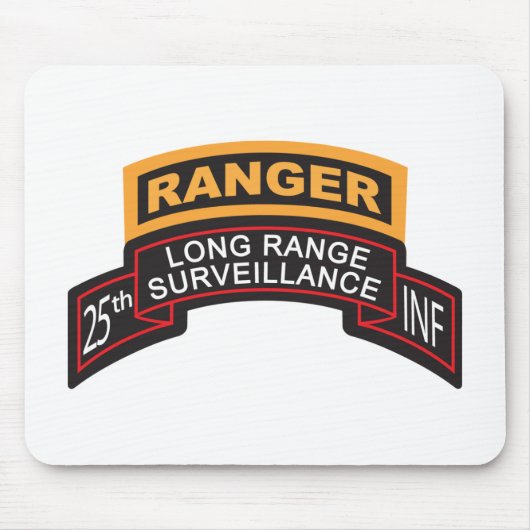 25. Infanterie Division LRS Scroll, Ranger Tab Mousepad (Vorne)