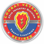 25. Infanterie Division Remüde Aufkleber (Vorderseite)