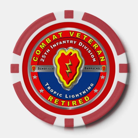 25. Infanterie Division Remüde Pokerchips (Vorderseite)