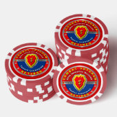 25. Infanterie Division Remüde Pokerchips (Stapel)