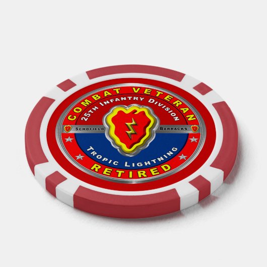 25. Infanterie Division Remüde Pokerchips (Einzeln)