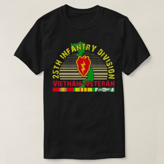 25. Infanterie Division Vietnam Veteran T-Shirt (Design vorne)