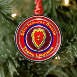 25. Infanterie-Division Weihnachten Ornament Aus Metall