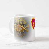 25. Infanterie und Vietnam-Service-Drache Kaffeetasse (Vorderseite Links)