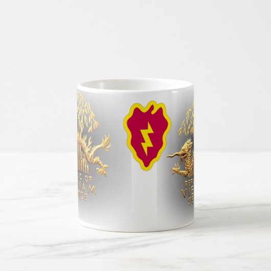 25. Infanterie und Vietnam-Service-Drache Kaffeetasse (Mittel)