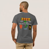 25. Infanterie-V-22 T-Shirt (Schwarz voll)
