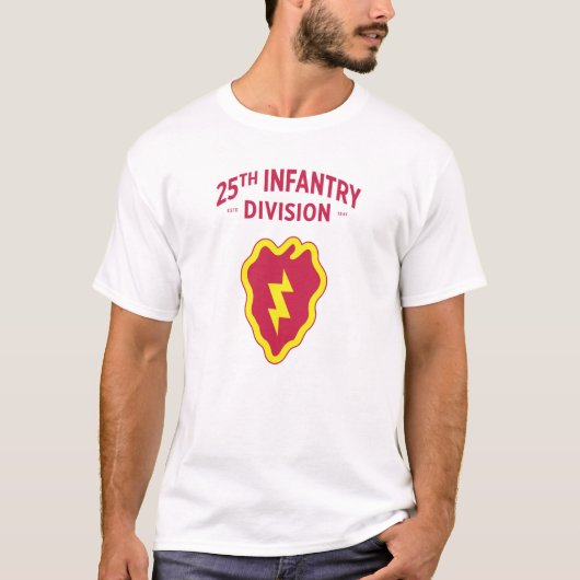 25. Infanterieabteilung Abzeichen T-Shirt (Vorderseite)