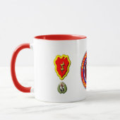 25. Infanterieabteilung Keepake Tasse (Links)