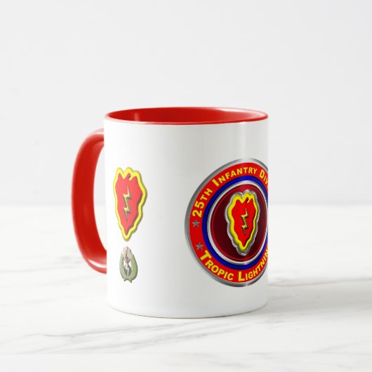 25. Infanterieabteilung Keepake Tasse (Vorderseite Links)