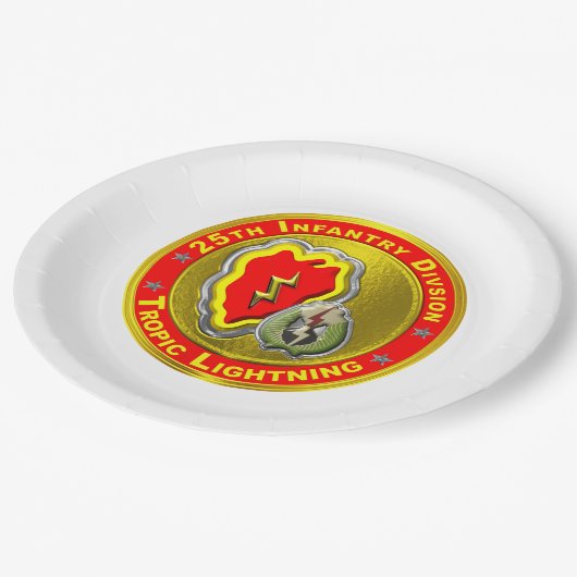 25. Infanterieabteilung Pappteller (Schrägansicht)