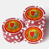 25. Infanterieabteilung Pokerchips (Stapel)