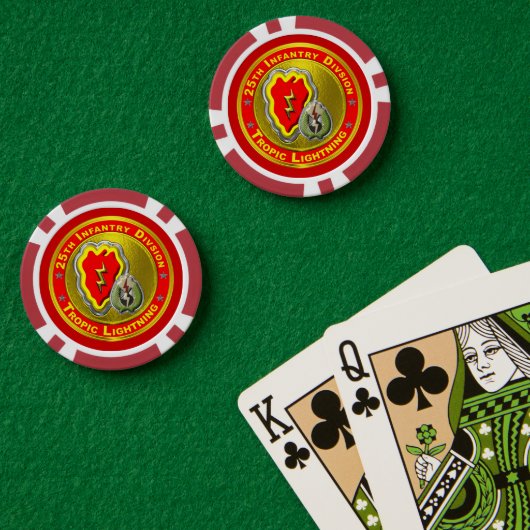 25. Infanterieabteilung Pokerchips (Pokertisch (doppelt))