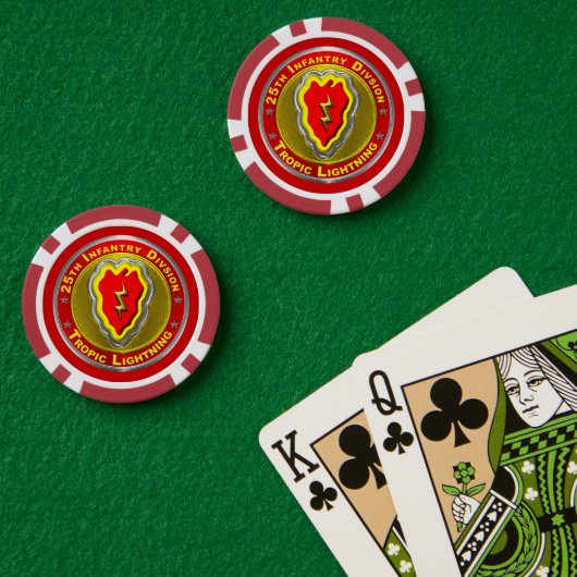25. Infanterieabteilung Pokerchips (Pokertisch (doppelt))