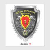 25. Infanterieabteilung "Tropischer Blitz" Aufkleber (Blatt)