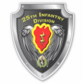 25. Infanterieabteilung "Tropischer Blitz" Aufkleber (Vorderseite)