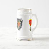25. Infanterieabteilung "Tropischer Blitz" Bierglas (VorderseiteRechts)