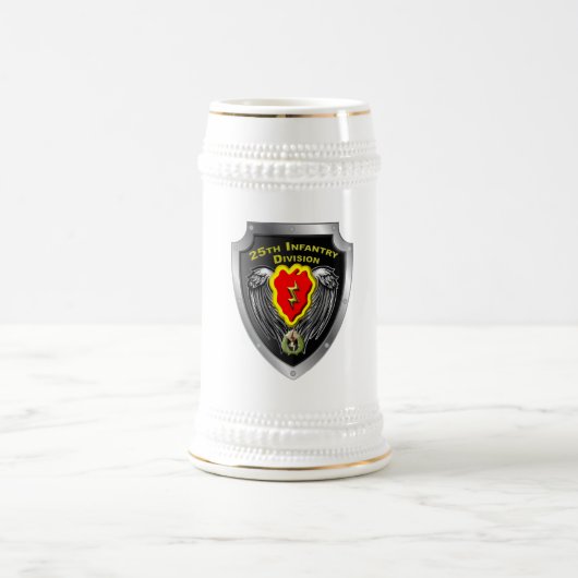25. Infanterieabteilung "Tropischer Blitz" Bierglas (Mittel)