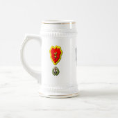 25. Infanterieabteilung "Tropischer Blitz" Bierglas (Links)