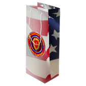 25. Infanterieabteilung "Tropischer Blitz" Geschenktüte Für Weinflaschen (Vorderseite Schrägansicht)