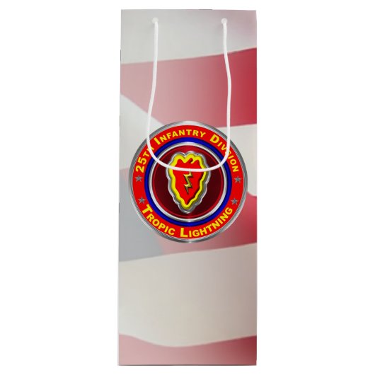 25. Infanterieabteilung "Tropischer Blitz" Geschenktüte Für Weinflaschen (Vorderseite)