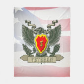 25. Infanterieabteilung Veteran Fleecedecke (Vorderseite)