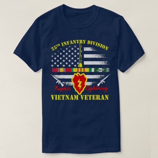 25. Infanterieabteilung Vietnam Veteran T-Shirt Vi (Design vorne)