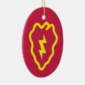 25. Infanterieabteilung Weihnachten Keramik Ornament (Rechts)