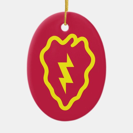 25. Infanterieabteilung Weihnachten Keramik Ornament (Vorne)