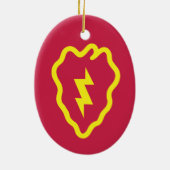 25. Infanterieabteilung Weihnachten Keramik Ornament (Hinten)