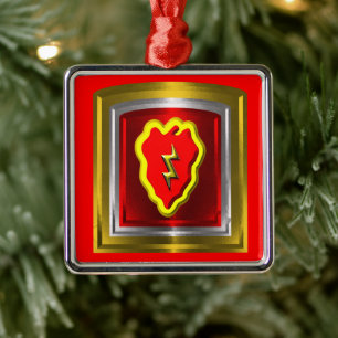 25. Infanterieabteilung Weihnachten Ornament Aus Metall