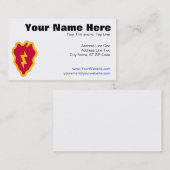 25. Infanteriedivision Visitenkarte (Vorne/Hinten)