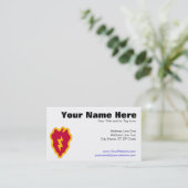 25. Infanteriedivision Visitenkarte (Stehend Vorderseite)