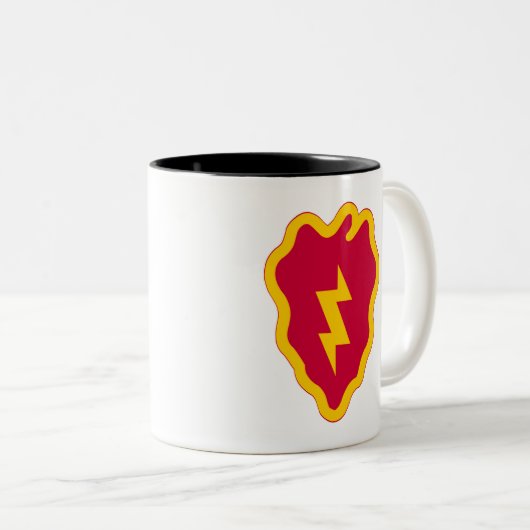 25. Infanteriedivision Zweifarbige Tasse (VorderseiteRechts)