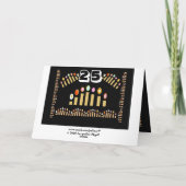 25 ist Ihre Glückszahl...Alles Gute zum 25. Geburt Karte (Rückseite)