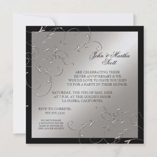 25 Jahre, 25 Jahre Einladung (Vorderseite)