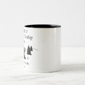 25 Jahre Abenteuer- und Zählzeit-Individuelle Name Zweifarbige Tasse (Mittel)