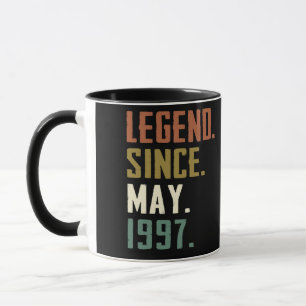 25 Jahre alte Legende seit Mai 1997 25. Geburtstag Tasse