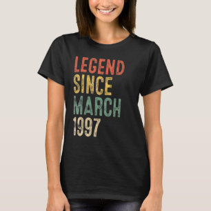 25 Jahre alte Legende Seit März 1997 25. Geburtsta T-Shirt