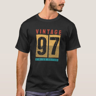 25 Jahre alte Vintage 1997 25. Geburtstagsdekorati T-Shirt