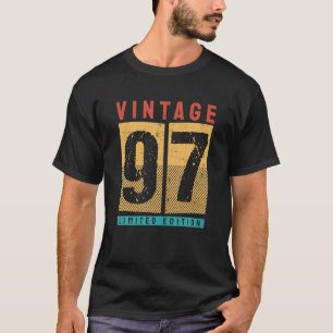 25 Jahre alte Vintage 1997 25. Geburtstagsdekorati T-Shirt