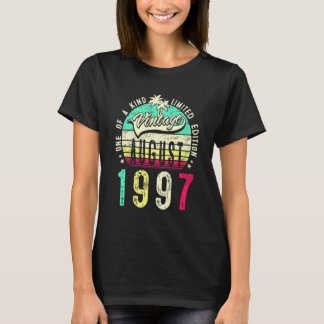 25 Jahre alte Vintage August 1997 25. Geburtstag M T-Shirt