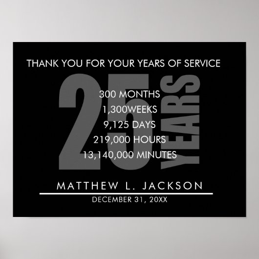 25 Jahre Altersrente oder Mitarbeiteraufwertung Poster (Vorne)