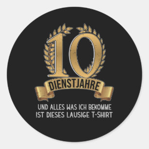 25 Jahre Firmenjubiläum Runder Aufkleber