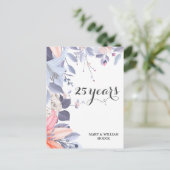 "25 Jahre für immer: Ein Jubiläum, an den man sich Postkarte (Stehend Vorderseite)