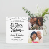 25. JAHRE IM MAKING Lights Einladung (Stehend Vorderseite)