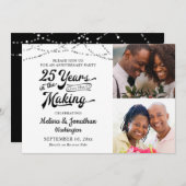 25. JAHRE IM MAKING Lights Einladung (Vorne/Hinten)