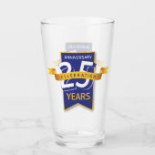 25 Jahre Jubiläumsdesign Glas (Vorderseite)