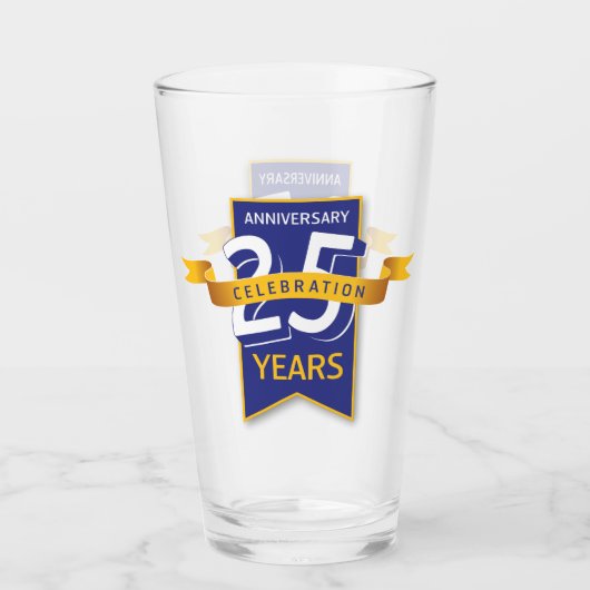 25 Jahre Jubiläumsdesign Glas (Vorderseite)